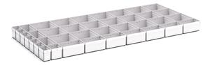 39 Compartment Box Kit 75+mm High x 1300W x 650D drawer Bott Drawer Cabinets 1300 x 650 for your Workshop or Lab 26/43020784 Cubio Plastic Box Kit EKK 136100 39 Comp.jpg